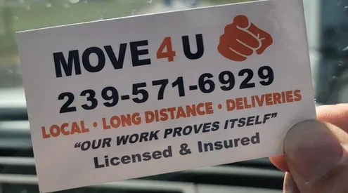 The Movers 4U Company card